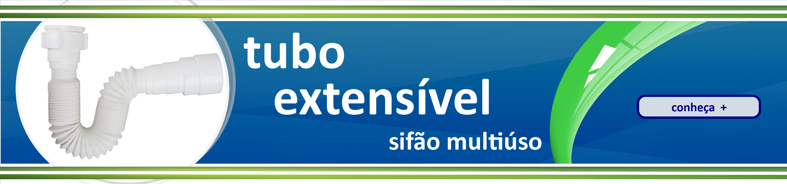 Banner Tubo Extensível Sifão Plasbohn
